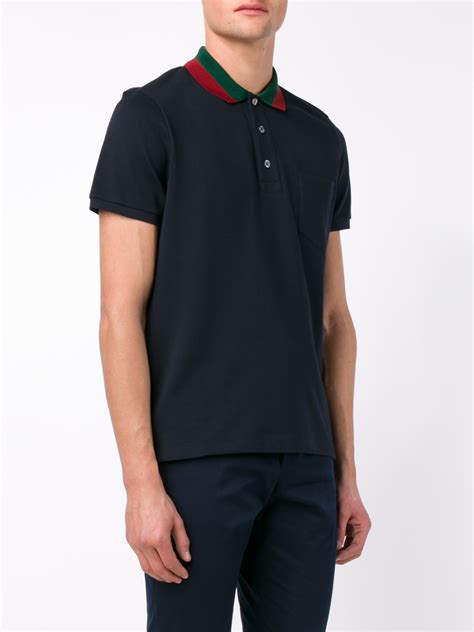 gucci navy blue shirt